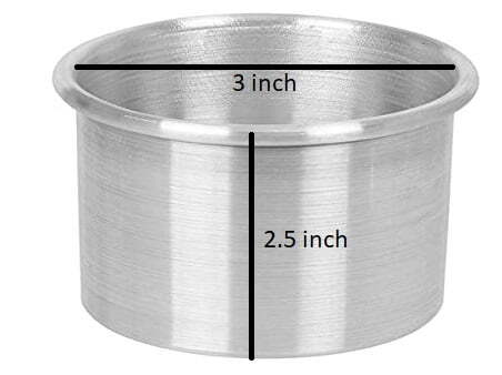 ROUND ALUMINIUM TIN | 3X2.5 inch
