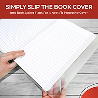 Pack of 10 9x7"" Clear Exercise Book Covers by Janrax