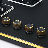 Shine Gold Four Burner Gas Stove | Hob Top Auto Ignition
