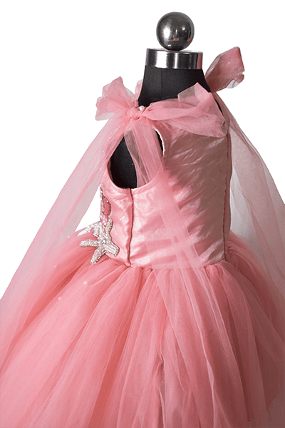 Coral Pink Pearl Mermaid Dress