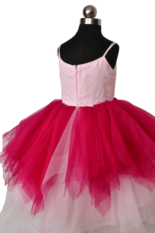 Pink Ombre Tulle Dress