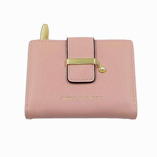 Simple & Classic Women's Small Bifold Wallet - Dusty Rose