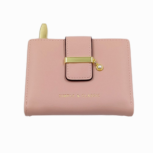Simple & Classic Women's Small Bifold Wallet - Dusty Rose