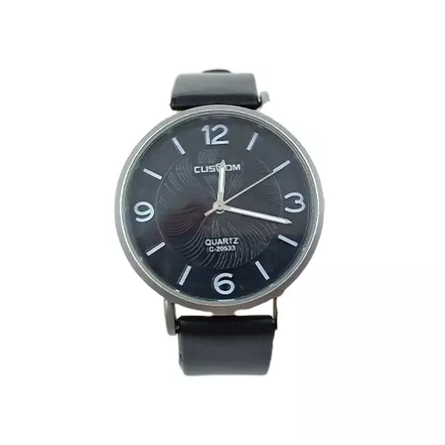 Cartisi & Custom Unisex Minimalist Watches with Black Straps