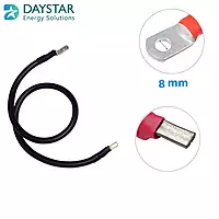 10 sq.mm (7 Gauge) Red and Black Charge Controller Battery Connecting Cables