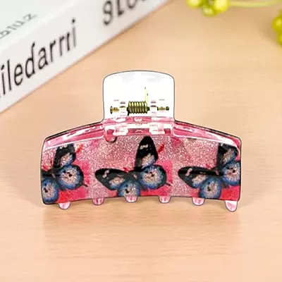Elegant Printed Hair Claw Clip