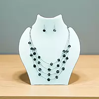 Stylish Layered Necklace & Matching Earrings