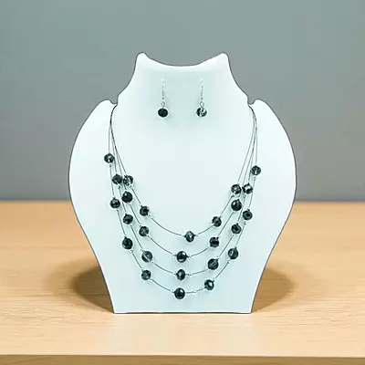 Stylish Layered Necklace & Matching Earrings