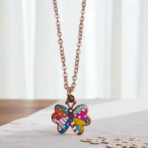Colorful Butterfly Necklace