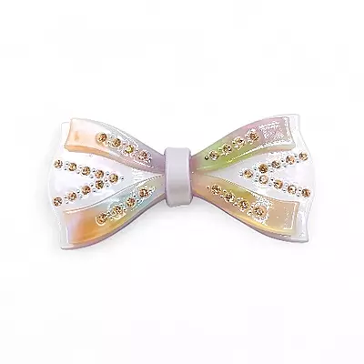 Elegant Lavender Ribbon Hair Barrette Clip for Women