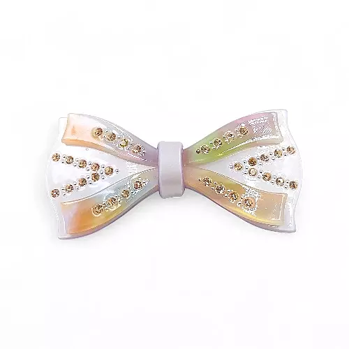 Elegant Lavender Ribbon Hair Barrette Clip for Women