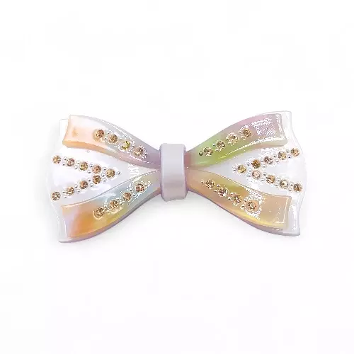 Elegant Lavender Ribbon Hair Barrette Clip for Women
