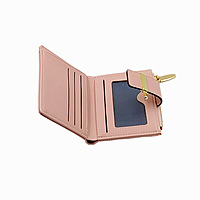 Simple & Classic Women's Small Bifold Wallet - Dusty Rose