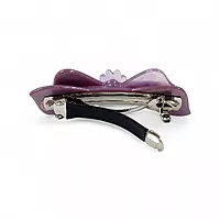 Elegant Lavender Bow Hair Barrette Clip for Women