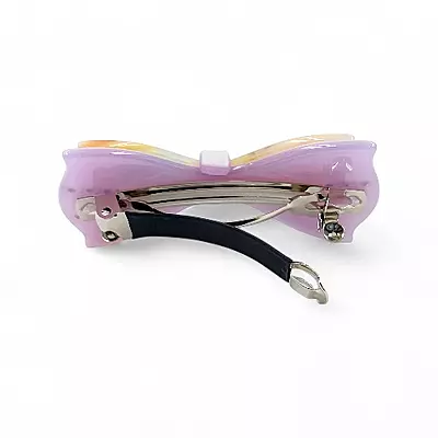 Elegant Lavender Ribbon Hair Barrette Clip for Women