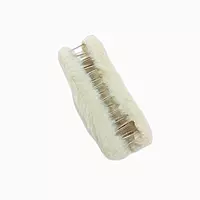 Plush Faux Fur Hair Claw Clip - Vibrant Ivory Hair Clamp