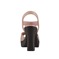Amazing Champagne Glitter Platform Heels
