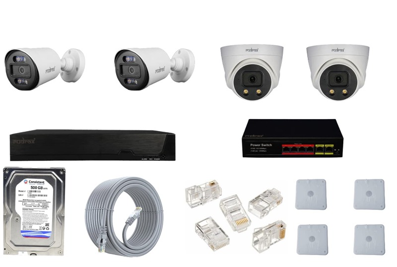 IP 4 CAMERA 4 MP SET