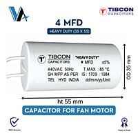Tibcon 4.00 MFD Capacitor for Fan