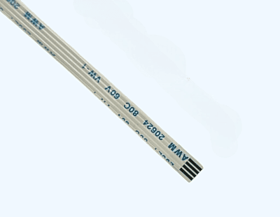 4 Pin 1mm Pitch 70mm Reverse Side Connection FFC Ribbon Flexible Flat Cable