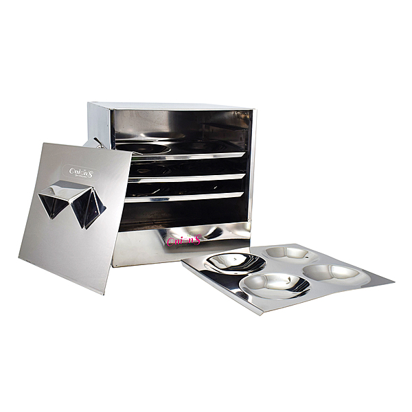 Onions Stainless Steel Cauka/Square/Cubic Idly cooker – FOR HOME USE ONLY