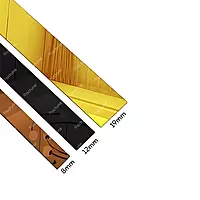 Octune Lustra Flat Profile | Gold, Rose Gold, Black | Self Adhesive