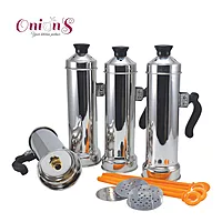 Onions Stainless Steel 4-in-1 Multi-Purpose Puttu Maker – Silver