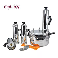 Onions Stainless Steel 4-in-1 Multi-Purpose Puttu Maker – Silver