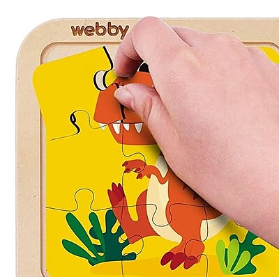 4 in 1 Dinosaur Wooden Puzzle