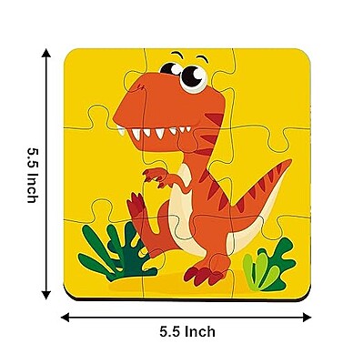 4 in 1 Dinosaur Wooden Puzzle