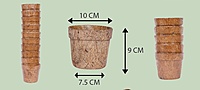 Coco Seedling Cup | Natural Coir Nursery Pots | Multiple Sizes