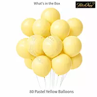 Pastel Yellow Balloons Kit - 80 Pcs