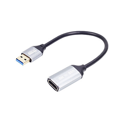 USB (M) to 4K HDMI 2.0 (F) 1080P Video Graphics Cable Converter for PC Laptop