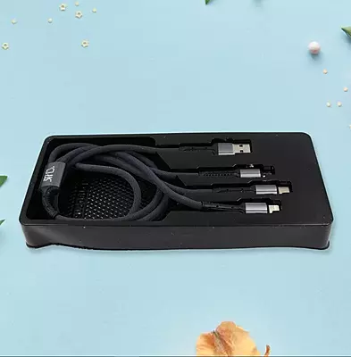 Super Fast 3 in 1 Charging Cable 100w Pack of 1 Super Fast 3 in 1 Charging Cable 100w Pack of 1