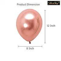 Chrome Rose Gold Balloons - Pack of 20