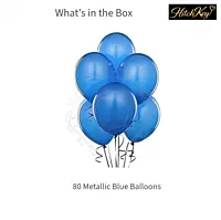 Metallic Blue Balloons Kit - 80 pcs
