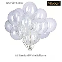 Standard White Balloons Kit - 80 pcs