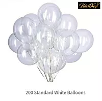 Standard White Balloons Kit - 200 pcs