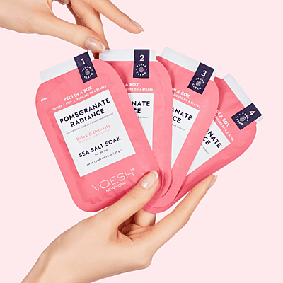 Pedi in a Box Deluxe 4 Step - Pomegrante Radiant