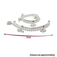 Silver Gift set for Baby (Anklets/Pattani design kolusu, Bindhi/PottuKit)