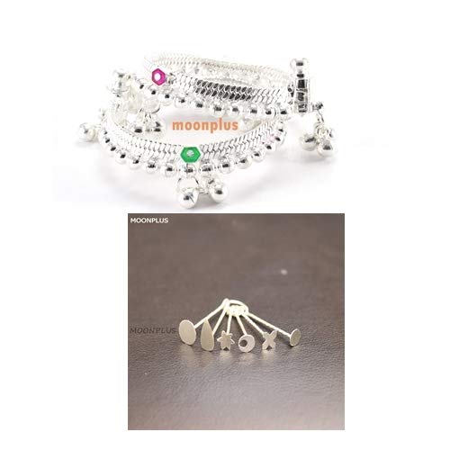 Silver Gift set for Baby (Anklets/Pattani design kolusu, Bindhi/PottuKit)
