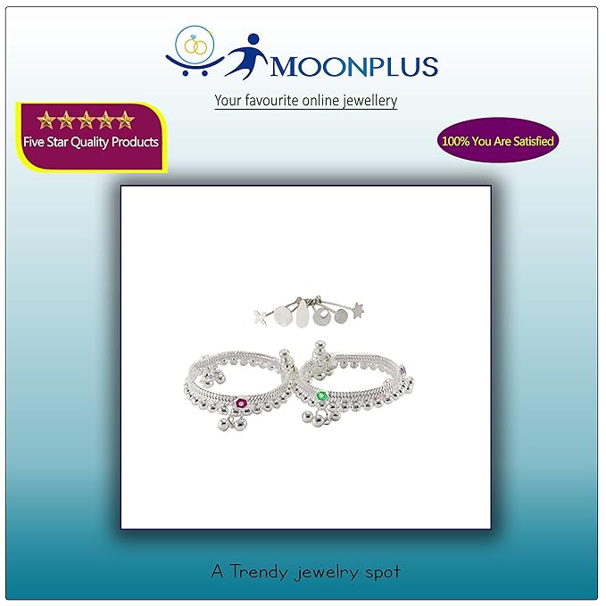 Silver Gift set for Baby (Anklets/Pattani design kolusu, Bindhi/PottuKit)