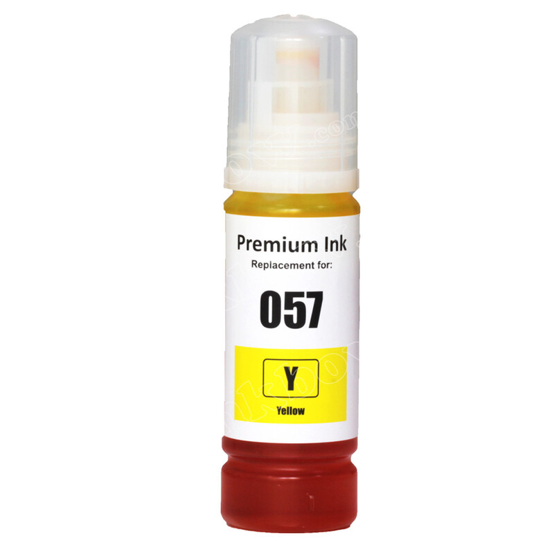 057 Refill Ink for Epson L8050, L18050 Printer (Yellow)