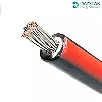 6 sq.mm DC Cable (Black with Red Stripe)