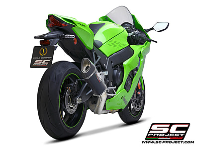 SC-Project SC1-R carbon fibre exhaust, with de-cat link pipe for Kawasaki ZX-10R 2021-2024 SC-Project SC1-R carbon fibre exhaust, with de-cat link pipe for Kawasaki ZX-10R 2021-2024