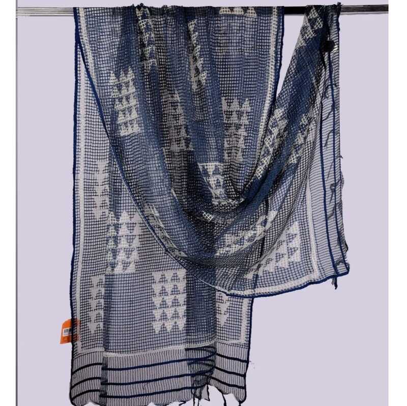 Bhagalpuri Cotton  Block Print Dupatta #4