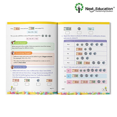 Next Term 3 Book combo Text book with Maths, English and EVS for class 1 / level 1 Book A Next Term 3 Book combo Text book with Maths, English and EVS for class 1 / level 1 Book A