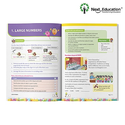 Next Term 1 Book combo Text book with Maths, English and EVS for class 4 / level 4 Book A Next Term 1 Book combo Text book with Maths, English and EVS for class 4 / level 4 Book A