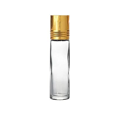 8 ml GLASS Round Bottle + Roll On Gold Cap 8 ml GLASS Round Bottle + Roll On Gold Cap