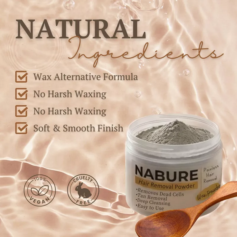 NABURE Smooth & Glow Combo – Kaya Palat Body Ubtan & Hair Removal Powder